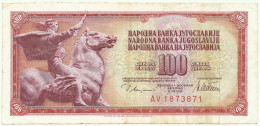 YUGOSLAVIA - 100 Dinara - 12/08/1978 - P 90.a - Serie AV - Sign. 10 - Yougoslavie