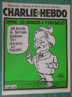 CHARLIE HEBDO 1998 N° 299 ROLAND DUMAS ET SES CHERES GODASSES LES FREGATES DU KOSOVO - Humor