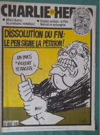 CHARLIE HEBDO 1998 N° 339 DISSOLUTION DU FN LE PEN SIGNE LA PETITION - Humor