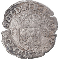 Monnaie, France, Henri III, Douzain Aux Deux H, 1588, Troyes, TTB, Argent - 1574-1589 Henry III