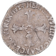 Monnaie, France, Henri IV, 1/4 Ecu, 1592, Rennes, TB+, Argent, Gadoury:597 - 1589-1610 Henri IV Le Vert-Galant