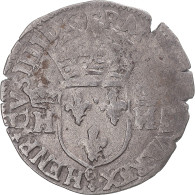 Monnaie, France, Henri IV, Douzain Aux 2 H Couronnés, Date Incertaine - 1589-1610 Henri IV Le Vert-Galant