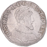 Monnaie, France, Henri II, Teston à La Tête Nue, 1554/3, Rouen, TTB, Argent - 1547-1559 Enrique II