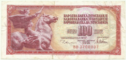 YUGOSLAVIA - 100 Dinara - 12/08/1978 - P 90.a - Serie BB ( 3700037 )- Sign. 10 - Yougoslavie