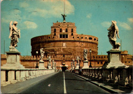 Italy Roma Rone Sant' Angelo Bridge And Castle 1963 - Ponts