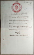 BRITISH INDIA HOLKAR STATE INDORE FOUR ANNAS STAMP PAPER & COURT FEE STAMPS, FISCAL....USED - Holkar