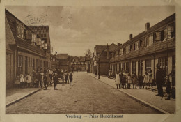 Voorburg (ZH) Prins Hendrikstraat (veel Volk) 1947 Klein Hoek Vouwtje - Voorburg