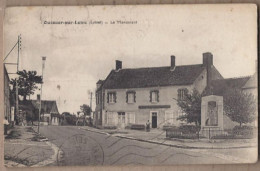 CPA 45 - OUZOUER SUR LOIRE - Le Monument - TB PLAN CENTRE VILLAGE Route Animation Devanture Morts Guerre 14 18 - Ouzouer Sur Loire