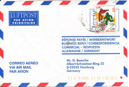 Nepal Air Mail Cover Sent To Germany Single Franked - Népal