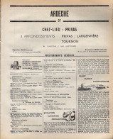 ANNUAIRE - 07 - Département Ardèche - Année 1969 - édition Didot-Bottin - 92 Pages - Telephone Directories
