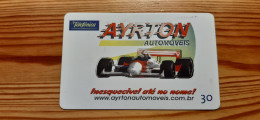 Phonecard Brazil - Car Race, F1, Ayrton 15.000 Ex. - Brasilien