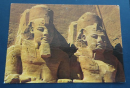 Abou Simbel Rock Temple Of Ramses II - Partial View Of The Gigantic Statues - Tempel Von Abu Simbel