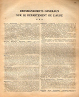 ANNUAIRE - 11 - Département Aude - Année 1931 - édition Didot-Bottin - 44 Pages - Annuaires Téléphoniques