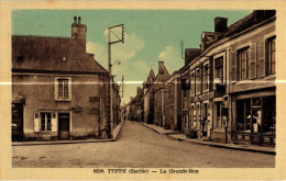 72 . TUFFE . LA GRANDE RUE . HOTEL DU COQ HARDI .  ( Trait Blanc Pas Sur Original ) - Tuffe