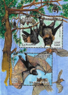 MAYOTTE 2001 BATS MINIATURE SHEET MS MNH - Chauve-souris