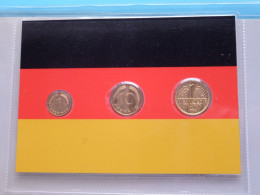 Set Of 3 Coins > DUITSLAND ( DETAIL > Voir / See SCANS ) Gold Plated ! - Sonstige & Ohne Zuordnung