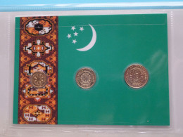 Set Of 3 Coins > TURKMENISTAN ( DETAIL > Voir / See SCANS ) Gold Plated ! - Turkmenistan