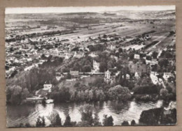 CPSM 78 - PORCHEVILLE - EN AVION AU-DESSUS DE - TB Vue Générale Aérienne Détails Maisons Rues + Cours D'eau - Porcheville