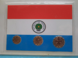 Set Of 3 Coins > PARAGUAY ( DETAIL > Voir / See SCANS ) Gold Plated ! - Paraguay