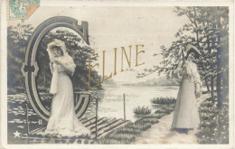 Céline * CELINE * Carte Photo * Prénom Name * Art Nouveau Jugendstil - Voornamen