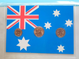 Set Of 3 Coins > AUSTRALIË ( DETAIL > Voir / See SCANS ) Gold Plated ! - Other & Unclassified