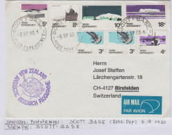 Ross Dependency Cover  NZ  Antarctic Research  Expedition Ca Scott Base 6 SP 1980 (WB160B) - Storia Postale