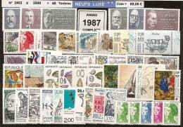 FRANCE - Année Complète 1987 - NEUF LUXE ** 48 Timbres - 1980-1989