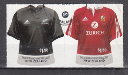 Nieuw Zeeland 2005  Mi Nr 2264 - 2265 Rugby, All Blacks + Lions - Usados