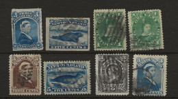 Canada/ Newfoundland 1876/96  Sg.42-3, 50, 50b, 52-3, 58, 65 - Neufs