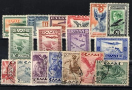 Grecia (aéreos) Nº 8/13,15/18, 22/28. Años 1933-35 - Unused Stamps