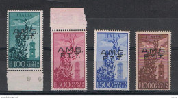 TRIESTE  A:  1948  P.A. CAMPIDOGLIO  -  S. CPL. 4  VAL. N. -  SASS. 13/16 - Airmail