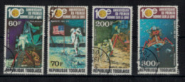 Togo - Poste Aérienne - "10ème Anniversaire Du 1er Homme Sur La Lune - Apollo XI" - Série Oblitérée N° 394 à 397 De 1979 - Togo (1960-...)