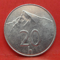 20 Halierov 2001 - TTB - Pièce De Monnaie Slovaquie - Article N°4655 - Slovaquie