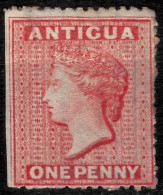 Antigua  1867 1d   One Penny Wmk Star Sg.7  Mint Hinged - 1858-1960 Colonia Britannica
