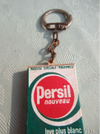 Porte-Clé Publicitaire Ancien/Lessive/PERSIL NOUVEAU/Lave Plus Blanc !/ Mousse Spéciale/Plastique/Vers 1960-1970  POC590 - Schlüsselanhänger