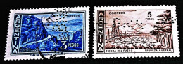 Argentina, 1959/60, Zapata Pass, Oil Plant .Michel No; 702,703 - Gebraucht