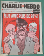 CHARLIE HEBDO 1995 N° 173 JUPPE JOSPIN SADDAM HUSSEIN ELUS AVEC PLUS DE 90 0/0 - Humour