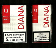 Pacchetti Di Sigarette ( Vuoti ) - Diana Rossa Da 10 E 20 Pezzi N.02 - Porta Sigarette (vuoti)