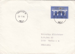 Finland - 048/1984 EUROPA-CEPT'84,Letter Ordinary From Tampere To Sofia(Bulgaria), Single Franked - Brieven En Documenten