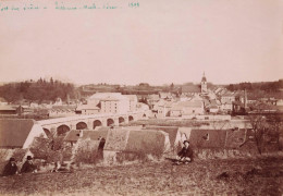 Port Sur Saône * RARE Photo Albuminée Circa 1898 * Village & Villageois * 17x12cm - Port-sur-Saône