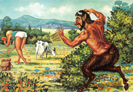 Dessin Humoristique Mythologie Grecque - Pan, Créature Chimérique, Mi-homme Mi-bouc, à L'image Des Satyres - Humor