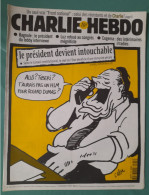 CHARLIE HEBDO 1999 N° 345 IMMUNITE PRESIDENTIELLE CHIRAC TIBERI HLM ROLAND DUMAS - Humour