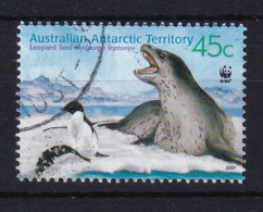 AAT (Australia): 2001   Endangered Species - Leopard Seal  SG155   45c  Used  - Oblitérés