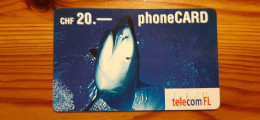 Prepaid Phonecard Liechtenstein - Shark - Liechtenstein