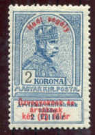 HUNGARY  1914 War Charity 2 Kr. LHM / *.  Michel 160 - Nuevos