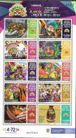 COLOMBIA, 2021, MNH, CARNIVAL, CARNAVAL DE NEGROS Y BLANCOS DE PASTO, DANCING, MUSIC, MASKS, SHEETLET - Karnaval