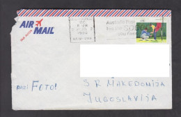 AUSTRALIA, COVER, AIR MAIL, Sport, Golf, Yugoslavia, Macedonia + - Brieven En Documenten