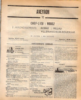 ANNUAIRE - 12 - Département Aveyron - Année 1969 - édition Didot-Bottin - 100 Pages - Annuaires Téléphoniques