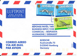 Netherlands Antilles Air Mail Cover Sent To Germany - Curaçao, Nederlandse Antillen, Aruba