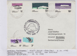 Ross Dependency Cover  NZ  Antarctic Research  Expedition Ca Scott Base 7 OCT 1982 (WB162A) - Storia Postale